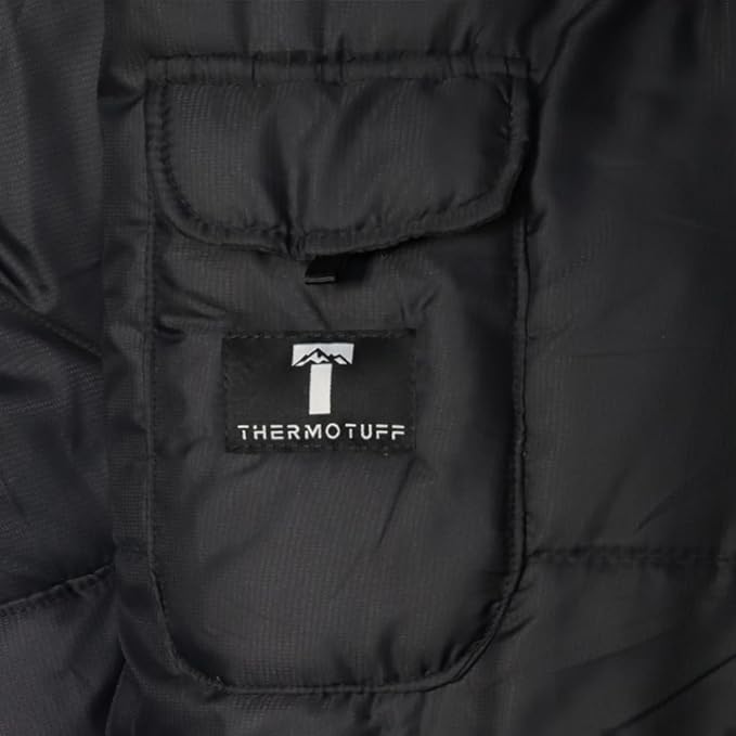 Thermotuff Wearable Sleeping Bag with Dual Hoodie, Long Sleeves, Pockets & Adjustable Drawstring - Ideal for Camping, Cold Weather Hiking, and Stadium Sak Blanket