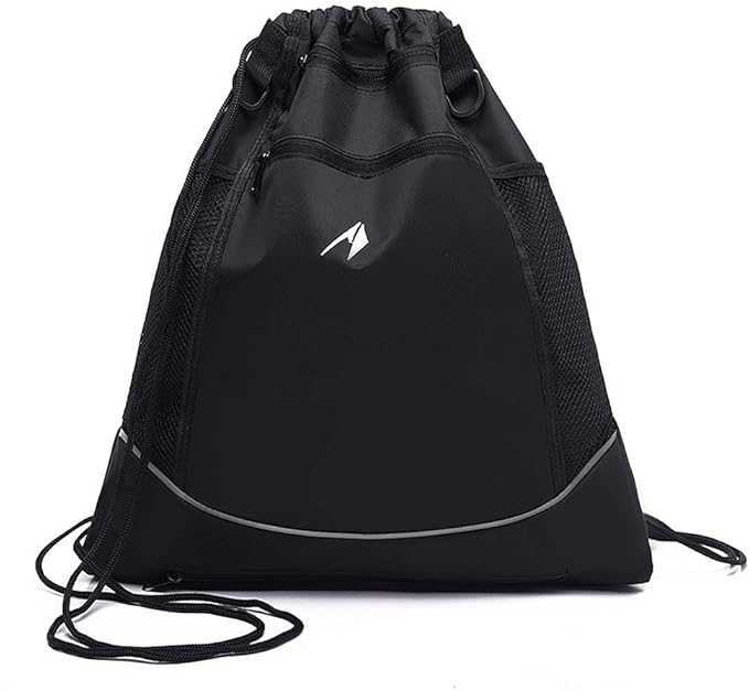 STAY GENT Drawstring Basketball Backpack for Boys, Foldable Soccer Backpack Gym Bag Sackpack Sports Sack with Detachable Ball Mesh Bag for Volleyball Baseball Yoga