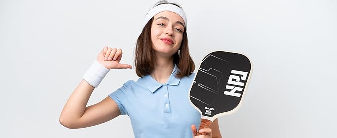 HUDEF USAPA Pickleball Paddles Set: Graphite & Fiberglass Honeycomb Core, 4 Outdoor Balls, PU Leather Carry Bag