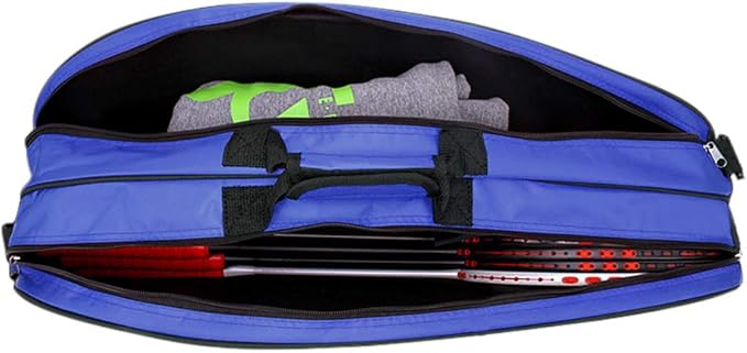 Badminton Racket Bag Tennis Racket Single Shoulder Badminton Bags 4 to 6 Racquet Backpack Big Capacity Waterproof Tennis Bag for Men Women Youth and Adult