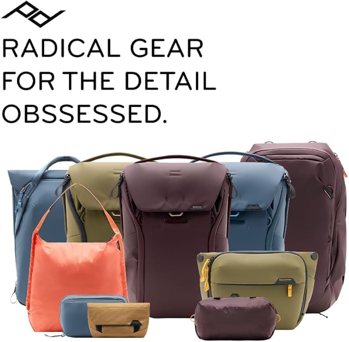 Peak Design Travel Duffel, Extra-Wide Single Zip Access, Weatherproof Shell, 4 External Pockets, Fits Packing Cubes & Camera Cubes, Ideal for Weekend Trips, Versatile Duffel Bag for Travel