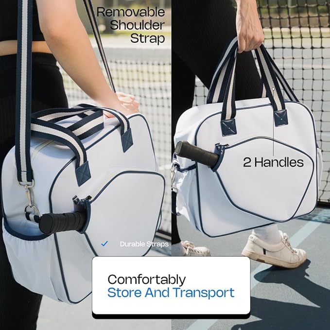 Premium Pickleball accessories - Adjustable Sling w/Side Pocket for Paddle- Fashionable Sport Bag for Women - Pickleball Bag for Women by Kryn