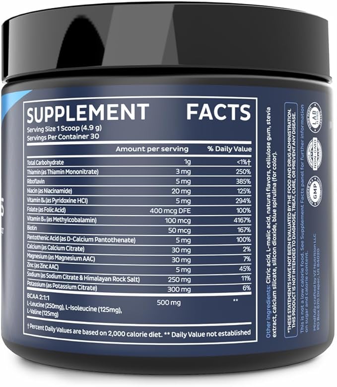 Zeal Electrolyte Powder - 30 Servings | Keto Electrolytes Powder | Zero Sugar, BCAAs, B-Vitamins | Potassium, Zinc, Magnesium | Hydration Powder Recovery Drink | Red White Blue Frozen Pop