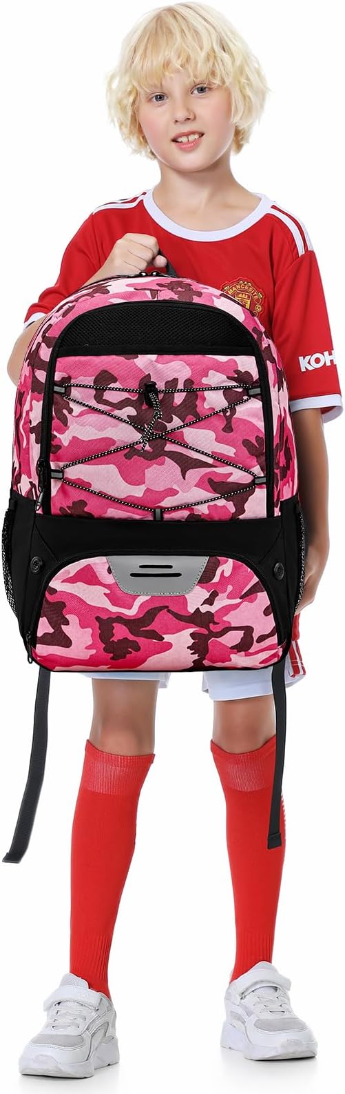 Youth Soccer Bag-Soccer Backpack&Backpack for Football Basketball,with Ball Compartment Separate Cleat Package