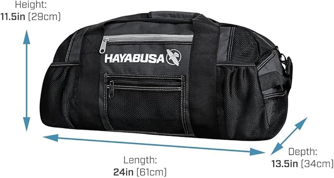 Hayabusa Ryoko Mesh Gear Bag - Black/Grey, 70L
