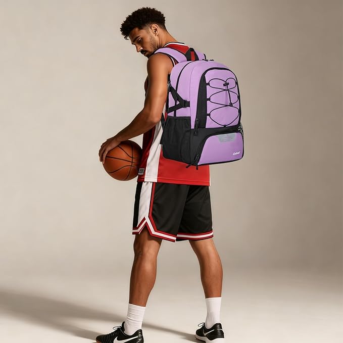 Goloni Basketball Backpack,Large Sports Bag with Ball Compartment & Shoe Compartment,Basketball Bag Fit Volleyball, soccer,Gym