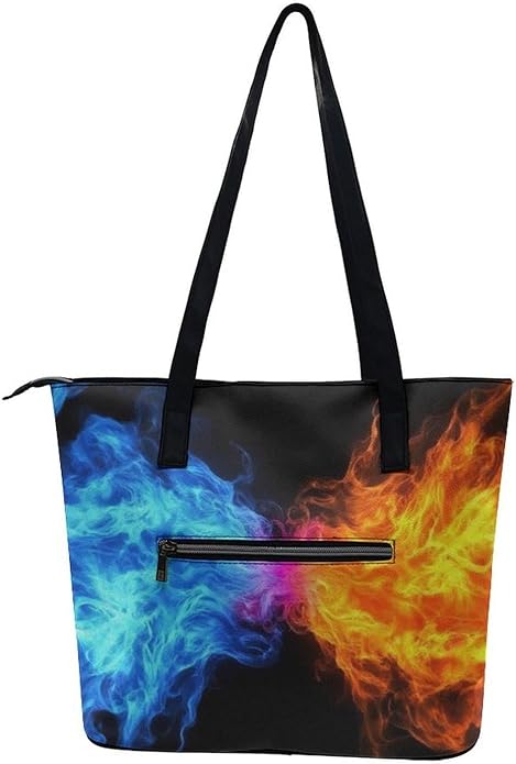 Big Shoulder Commuter Bag Work Tote Bag Handbag With Zipper For Women And Men