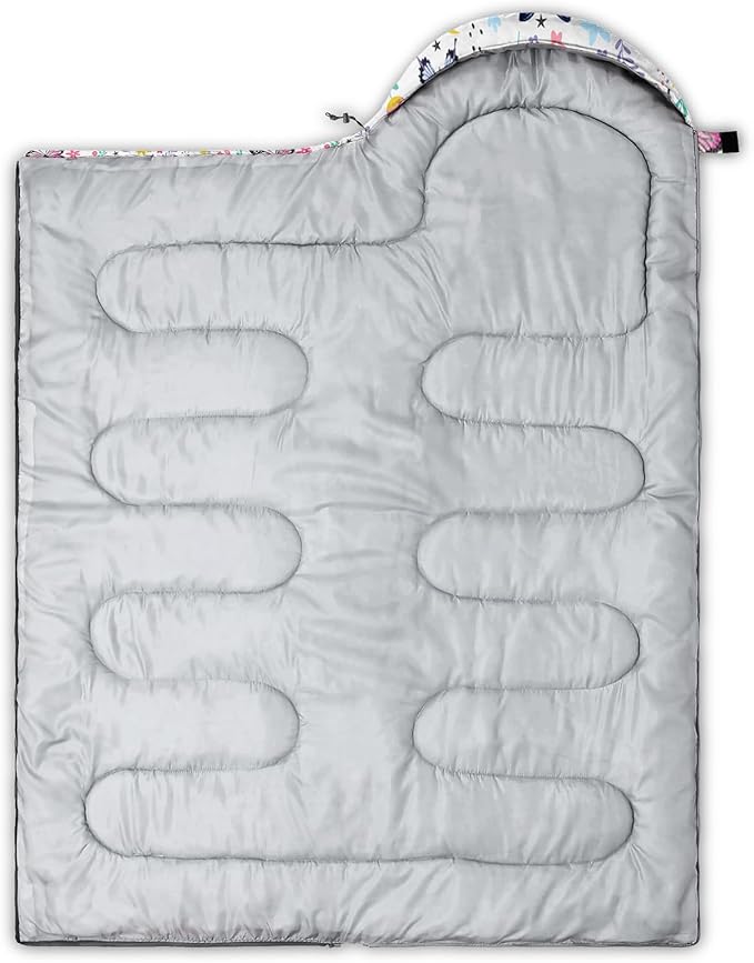 QOOMO Camping Sleeping Bags,3 Season Warm & Cool Weather,Lightweight,Waterproof Sleeping Bags for Adults & Kids,Traveling,and Outdoors,Camping Gear Equipment
