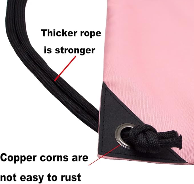 HOLYLUCK Drawstring Backpack Bag Sport Gym Sackpack