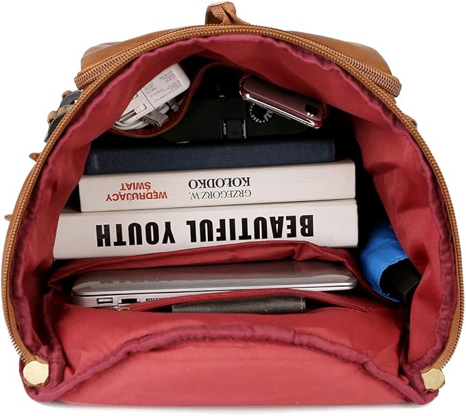 Baosha Stylish Vegan Leather Men Weekender Travel Duffel Tote Bag Backpack Travel Hiking Rucksack Overnight Bag 3-Ways Convertible HB-26 (Brown)