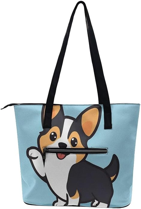 Big Shoulder Commuter Bag Work Tote Bag Handbag With Zipper For Women And Men