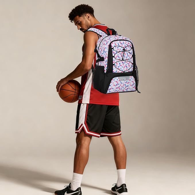 Goloni Basketball Backpack,Large Sports Bag with Ball Compartment & Shoe Compartment,Basketball Bag Fit Volleyball, soccer,Gym