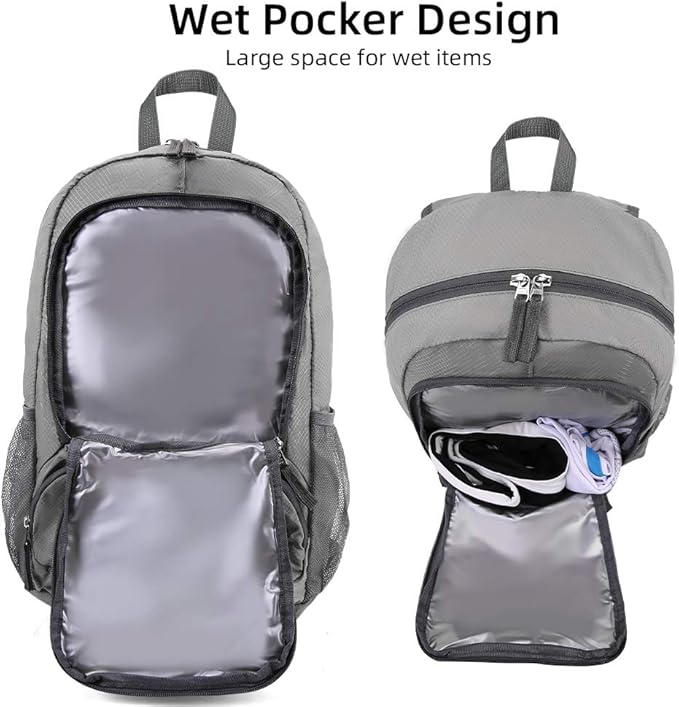 FENGDONG 35L Lightweight Foldable Waterproof Packable Travel Small Hiking Backpack Daypack for men women