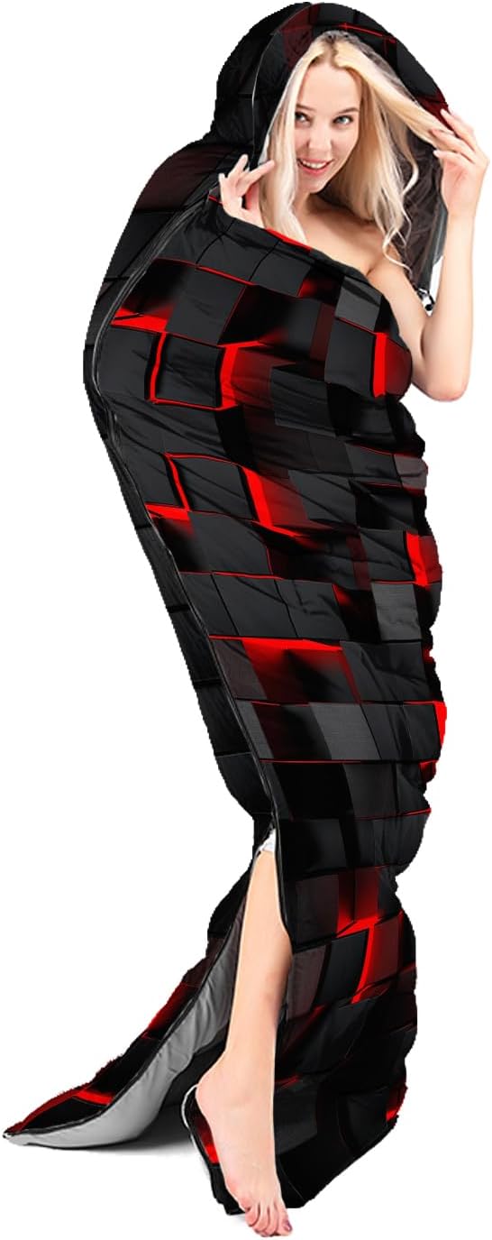 Sleeping Bags for Adults and Kids Camping Sleeping Bags for Girls and Boys Lightweight Waterproof Cold/Warm 3-Season Outdoor Travel with Compression Bags