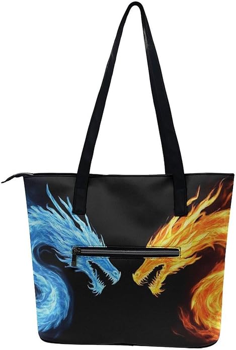 Big Shoulder Commuter Bag Work Tote Bag Handbag With Zipper For Women And Men