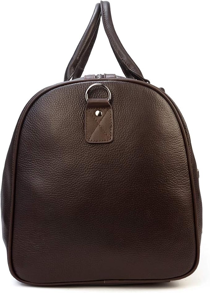 Genuine Leather Travel Duffel Bags for Men and Women Leather Overnight Weekend Bags Sports Gym Duffle, 9423 Brown