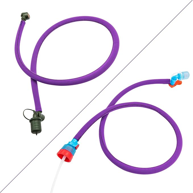 YOLOLAND Water Bladder Tube Cover - Hydration Sleeve Insulation Hose - Thermal Drink Tube Sleeve, Purple
