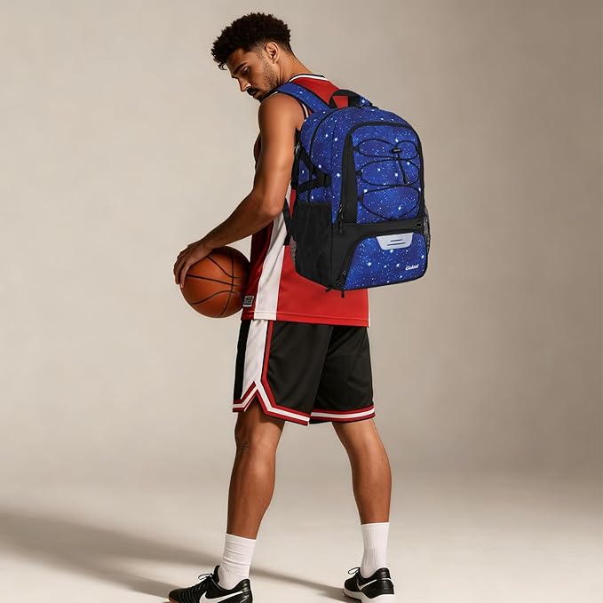 Goloni Basketball Backpack,Large Sports Bag with Ball Compartment & Shoe Compartment,Basketball Bag Fit Volleyball, soccer,Gym