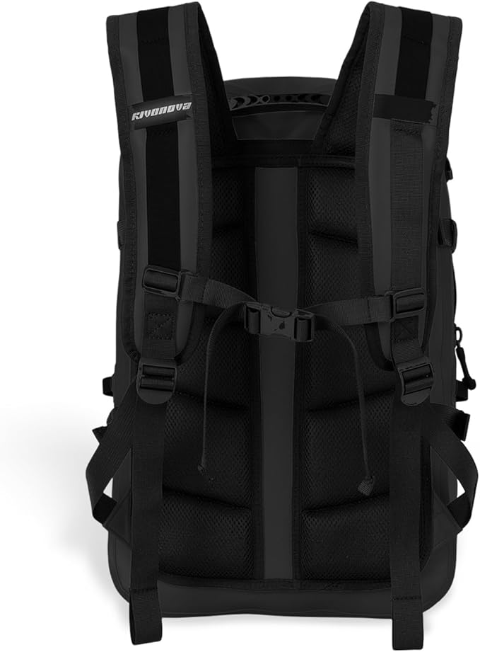 Airtight Waterproof Backpack 30L, Floating Dry Bag with Resin Zipper, IPX7 Gear Protection Large Capacity for Men, Kayaking, Paddle Boarding, Fishing, Travel, Surfing, Work, Outdoor Black