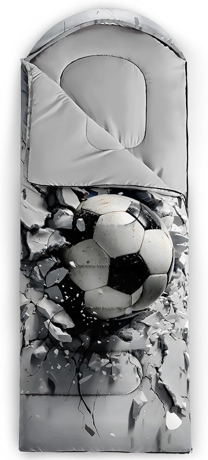 QOOMO Camping Sleeping Bags,3 Season Warm & Cool Weather,Lightweight,Waterproof Sleeping Bags for Adults & Kids,Traveling,and Outdoors,Camping Gear Equipment