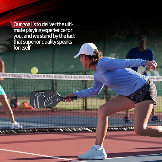 Pickleball Paddle,T700 Professional Carbon Fiber Fine Matte Finish,16mm Core Thickness,Delivers High Spin and Powerful Hits,All-Rounder Pickleball Paddle