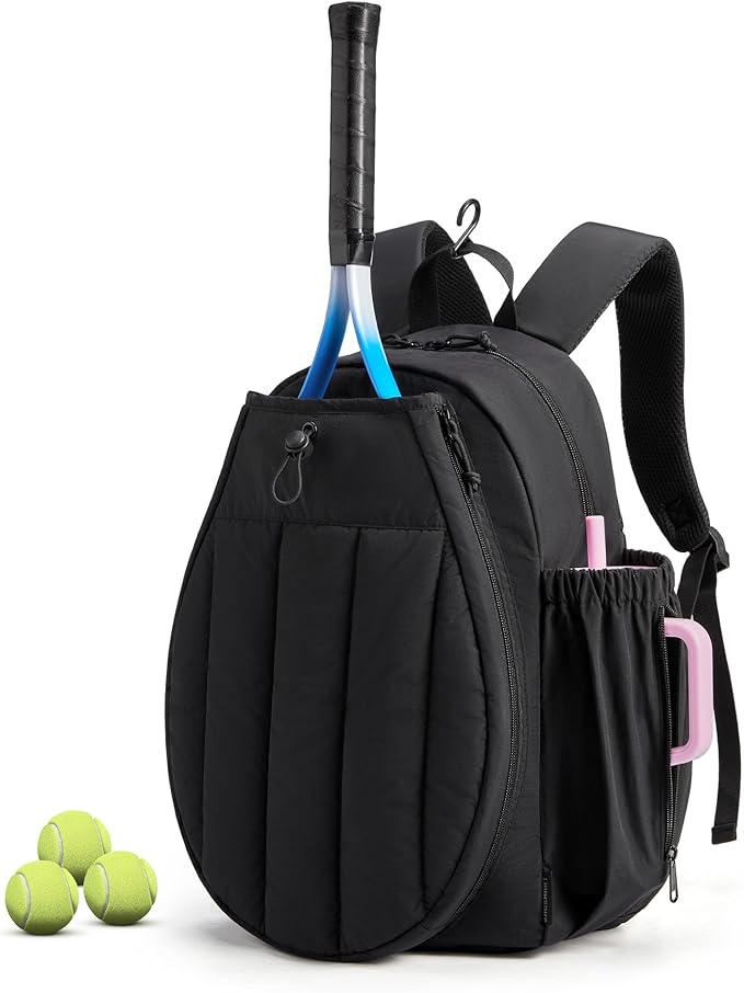 BAGSMART Tennis Gym Bag for Women, Tennis Bag Holds 2 Rackets with Shoe Compartment & Wet Pocket, Sports Duffle Bags fits up to 15.6" Laptop, Women Overnight Weekend Bag