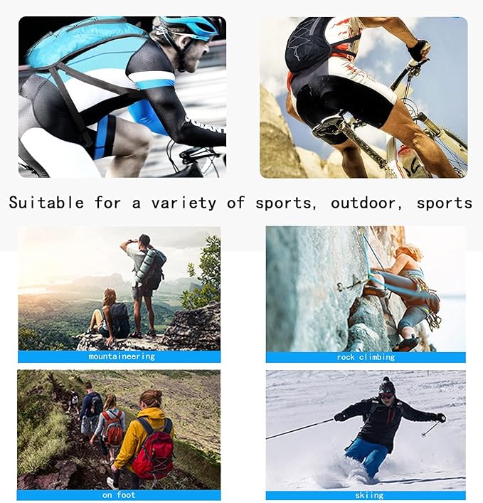 Apexillio Hydration Pack, Hydration Backpack - Water Backpack with 2L Hydration Bladder-The Perfect Backpack for Outdoor Sports Cycling Skiing Hiking Running Camping Climbing