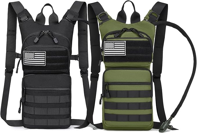 ATBP Insulated Water Hydration Pack Bag with 3L TPU Bladder Tactical Molle Hydration Backpack for Hiking Cycling Running