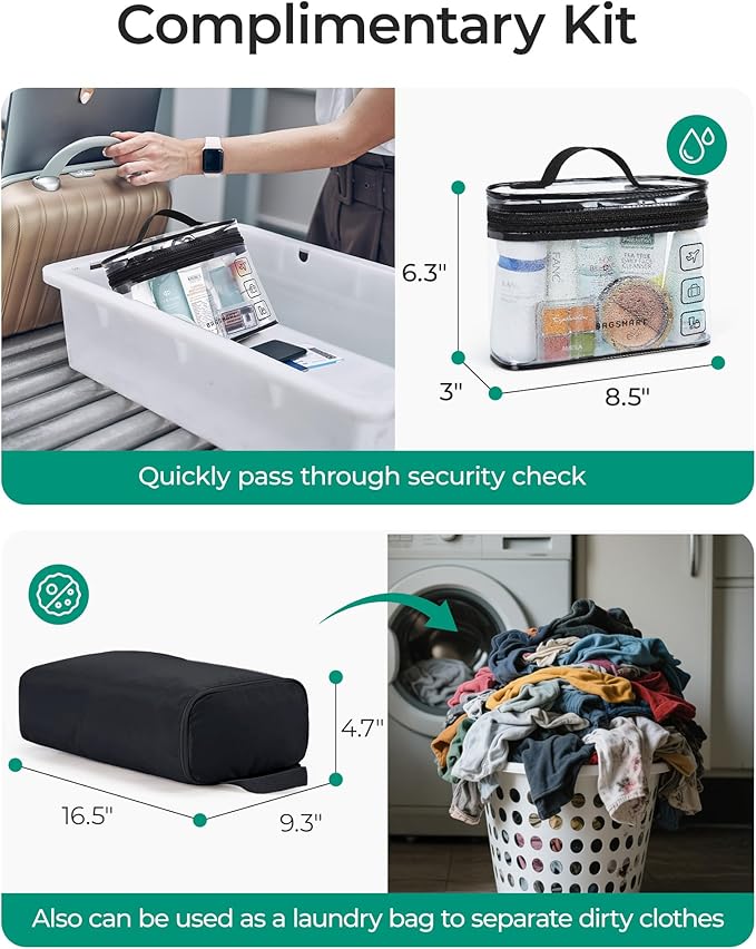 BAGSMART Gym Bag for Women, Duffle Bag for Travel with Wet Pocket, Lightweight Carry on Weekender Duffel, Water Resistant