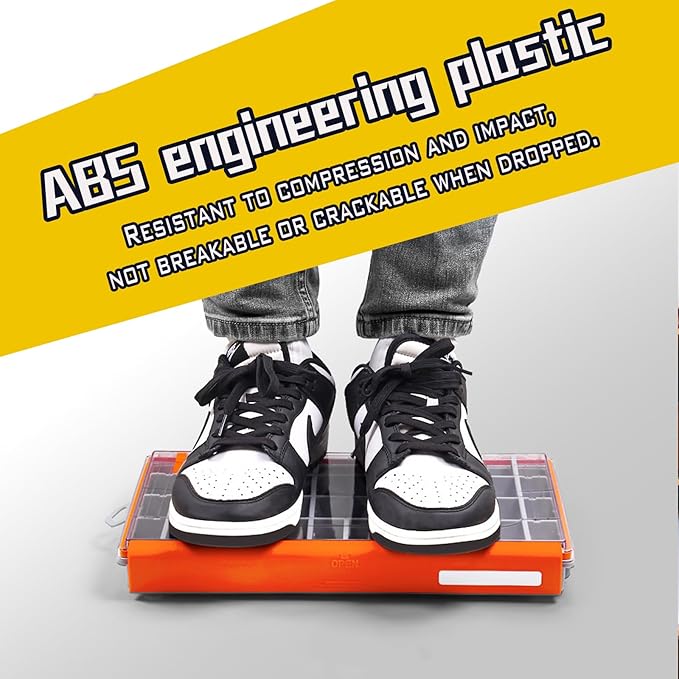 Deluxe Fishing Tackle Box, Waterproof 3600 & 3700 Terminal Tackle Trays, Organizer Includes 2 Type Dividers, Multi-purpose and All-in-one Tackle Storage (3700-2 universal 2 pack)