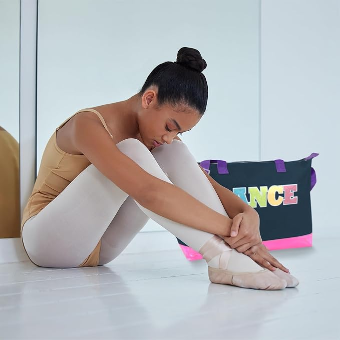 Garment Dance Shoulder Bags for Girls, Teen Dancers, Costumes, Boys | Holographic Glitter Dance Bag for Kids