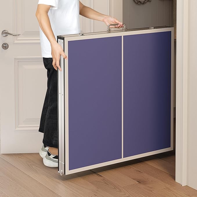 Portable Ping Pong Table,6X3 ft Professional Indoor/Outdoor Table Tennis Tables Game with Net for Adults/Teens,2 Tennis Paddles and 3 Balls- Quick Assembly