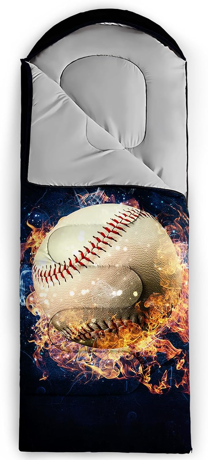 QOOMO Camping Sleeping Bags,3 Season Warm & Cool Weather,Lightweight,Waterproof Sleeping Bags for Adults & Kids,Traveling,and Outdoors,Camping Gear Equipment