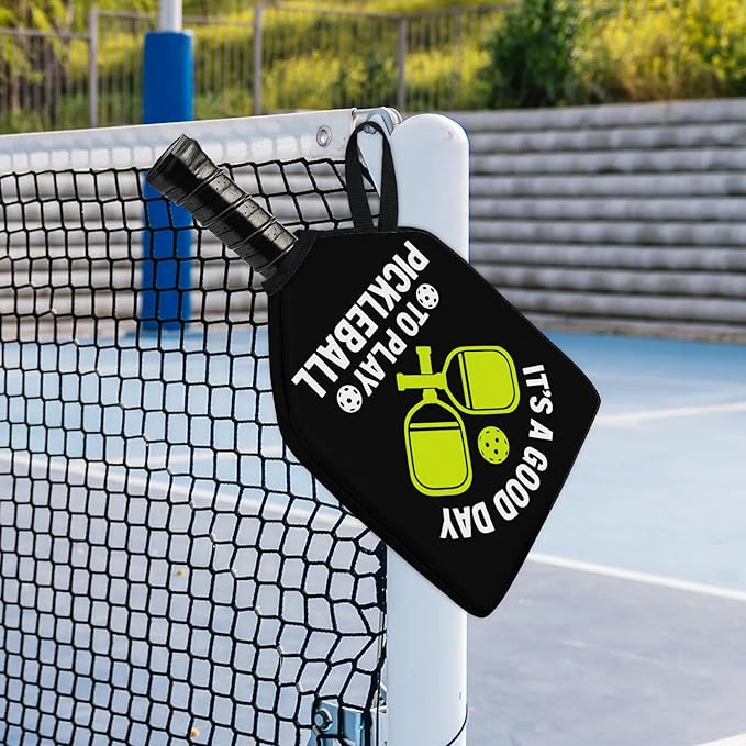 2PCS Pickleball Paddle Covers Case - Elongated Protective Paddle Case for Rackets Zipper Racket Sleeve with Mesh Pocket Protective Bag,Pickleball Accessories