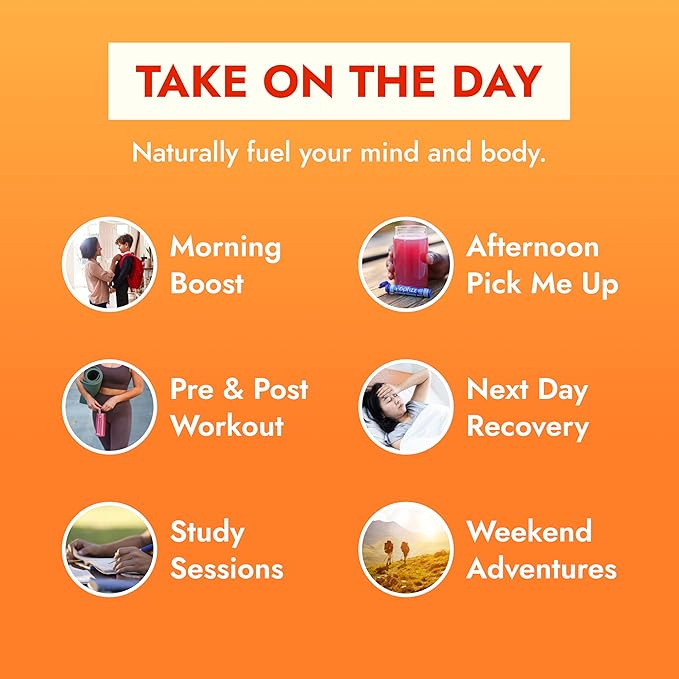 Zipfizz Daily Energy Drink Powder, Orange Soda, 20 Pack | 3-in-1 Sustained Energy, Rapid Hydration, and Essential Vitamins | Sugar-Free | Electrolyte Powder | Contains Vitamin B-12 & Antioxidants