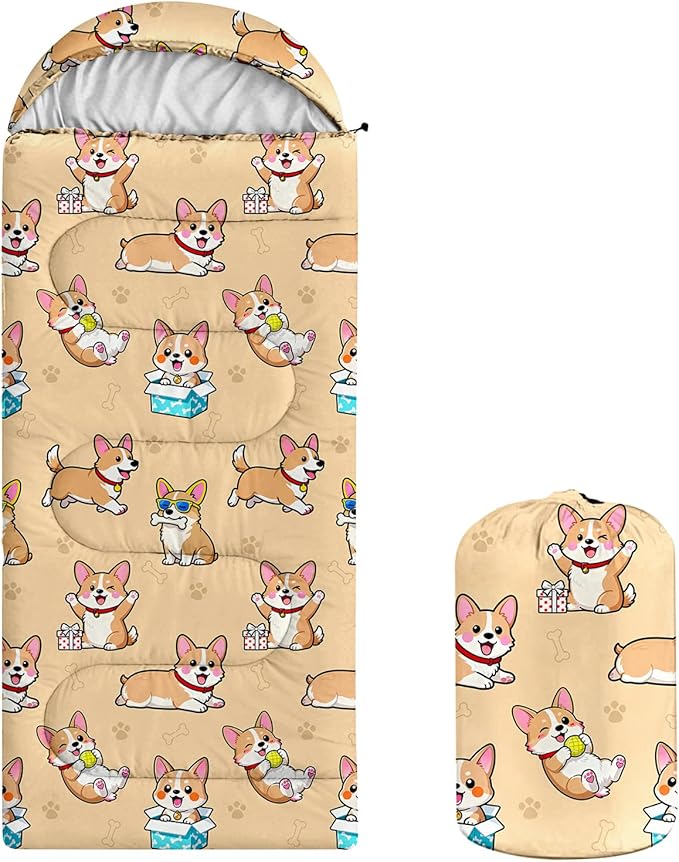 Camping Sleeping Bags, Lightweight Waterproof Sleeping Bag and Compact with Compression Sack for Outdoor