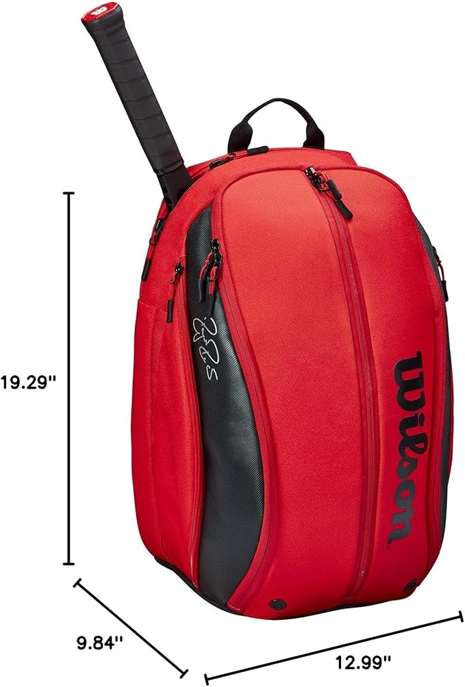 WILSON RF DNA Tennis Racket Bag - Red and Black