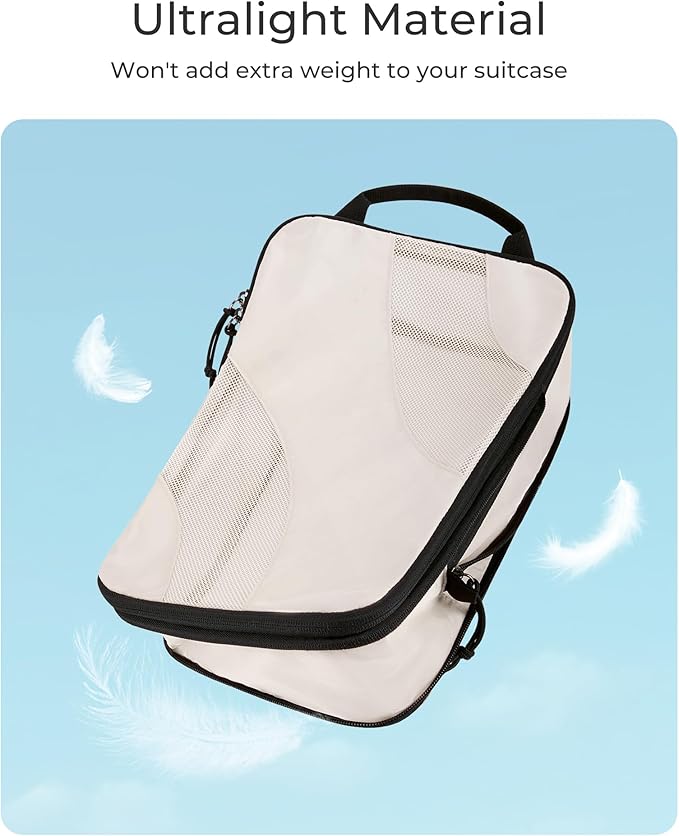 BAGSMART Compression Packing Cubes, 6 Set/4 Set/2 Set Travel Packing Cubes for Carry on Suitcases, Compression Suitcase Organizers Bag Set & Travel Cubes for Luggage, Lightweight Packing Organizers