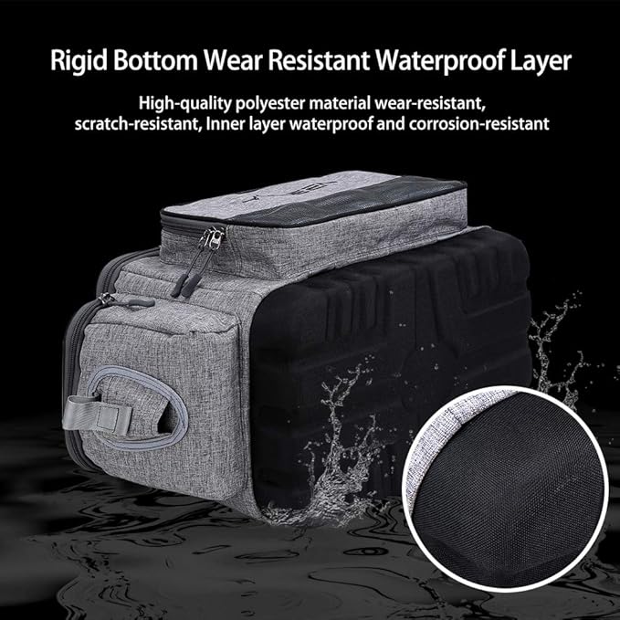 YVLEEN Fishing Tackle Box Bag - Outdoor Large Fishing Tackle Storage Bag - 100% Water-Resistant Polyester Material - Fishing Tackle Bags - Suitable for 3600 3700 Tackle Box