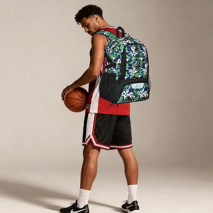 Goloni Basketball Backpack,Large Sports Bag with Ball Compartment & Shoe Compartment,Basketball Bag Fit Volleyball, soccer,Gym