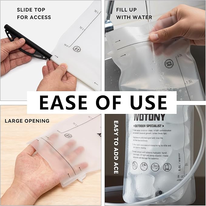 wotony Hydration Backpack with Water Bladder for Hiking Tactical Hydration Pack for Men Women Molle Water Backpack for Hiking