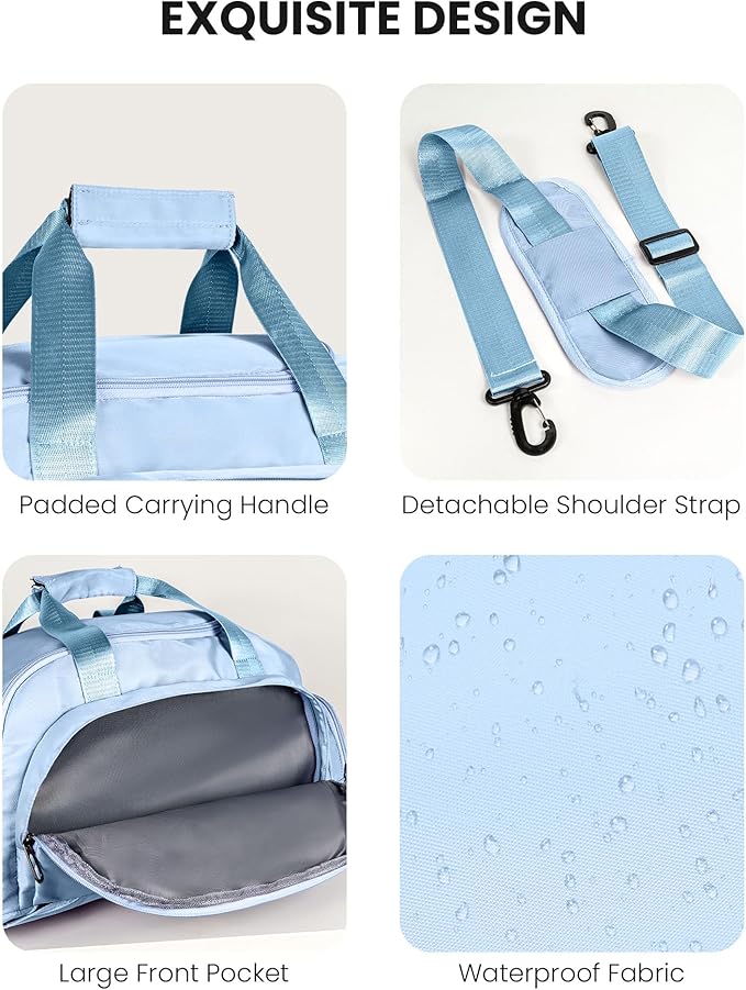 13 14 15 16 17 18 Year Old Girl Birthday Gifts, Initial Gym Bags with Shoe Compartment, Dance Bag for Girls, Monogram Kid Overnight Bags, Festival Gift for Daughter Granddaughter (Letter S)