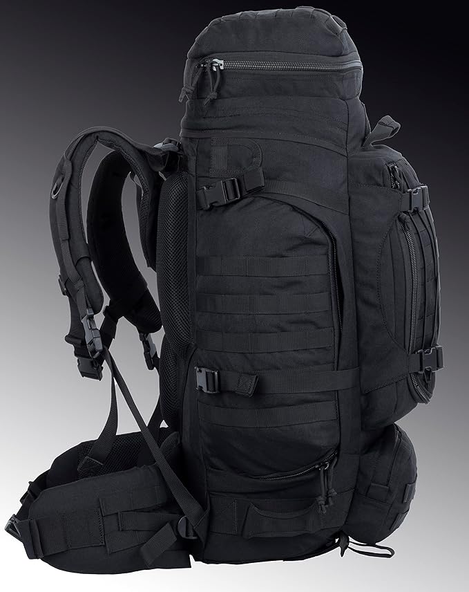 XMILPAX Large Military Backpack Army Rucksack Tactical MOLLE Pack for Camping Backpacking Hunting Bushcraft Adventure 70L…