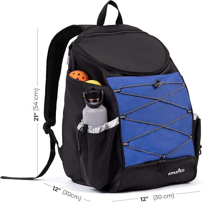Athletico Pro 42L Pickler Pickleball Backpack (Blue)