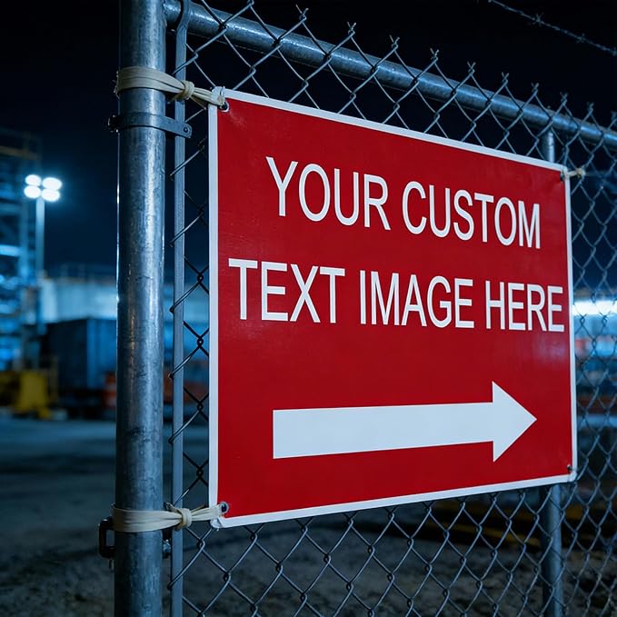 Custom Metal Signs for Outside, 10x7 Inches, Reflective Option, Rust Free Aluminum, Weather Resistant, Waterproof