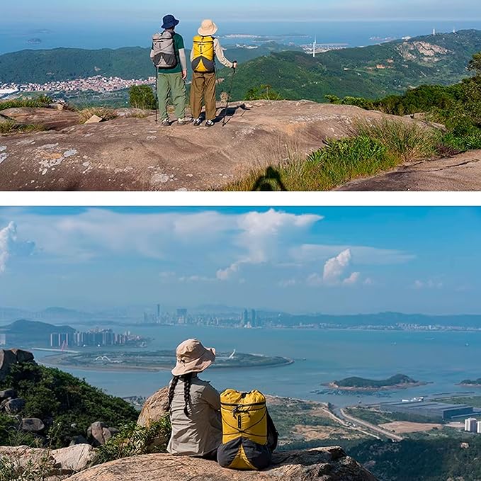 3F UL Gear Koala UHMWPE 20L+5L Backpacks,Hiking Backpack, Mountain Climbing Backpacking, Ultra-Light Daypacks (Bright Yellow)