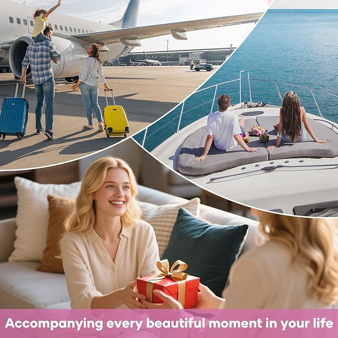 8 Set Compression Packing Cubes for Travel Gifts Women Mom,OlarHike Luggage Clothes Organizer for Travelers,Airplane/Cruise/Car/Train Travel Essentials,Compressible Expandable Saver Space Bags(Beige)