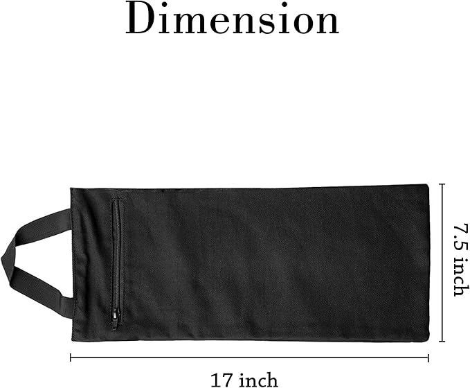 Yoga Sand Bag - Cotton Unfilled for Yoga Weights and Resistance Training, Size- 7.5" X 17"