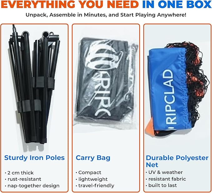 5ft Mini Pickleball Net Portable Outdoor & Indoor, Small Pickleball Dink Net for Practice, Easy to Set Up, Lightweight & Durable Design