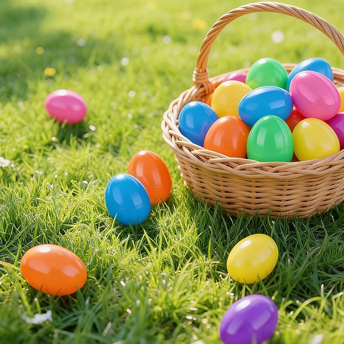 Easter Eggs Lifelike Fishing Lures - 24Pcs Swimbait for Bass Trout Crappie Freshwater and Saltwater, Slow Sinking, Must-Have for Family Fishing, Easter Egg Stuffers